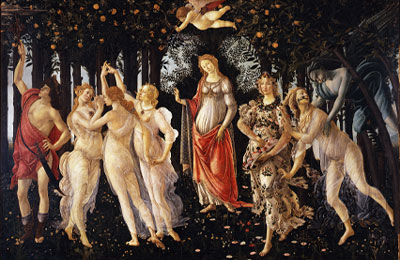 Galleria degli Uffizi di Firenze - La Primavera di Botticelli