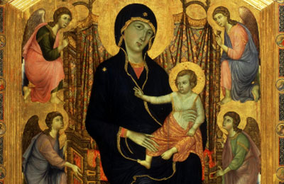 Galleria degli Uffizi di Firenze - La Madonna Rucellai di Duccio